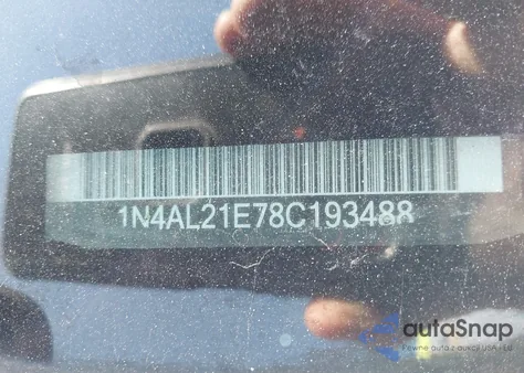 2008 Nissan Altima 2.5 S from USA, damaged, VIN 1N4AL21E78C193488